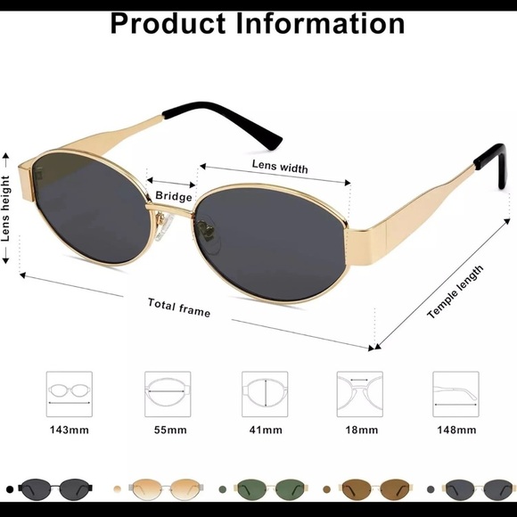 Retro Oval Sunglasses for Men & Women Trendy Sun Glasses Classic Unisex Shades - Picture 11 of 11